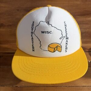 Vintage Southeastern Wisconsin Cheesemakers Hat Trucker Cap Snapback WI Cheese